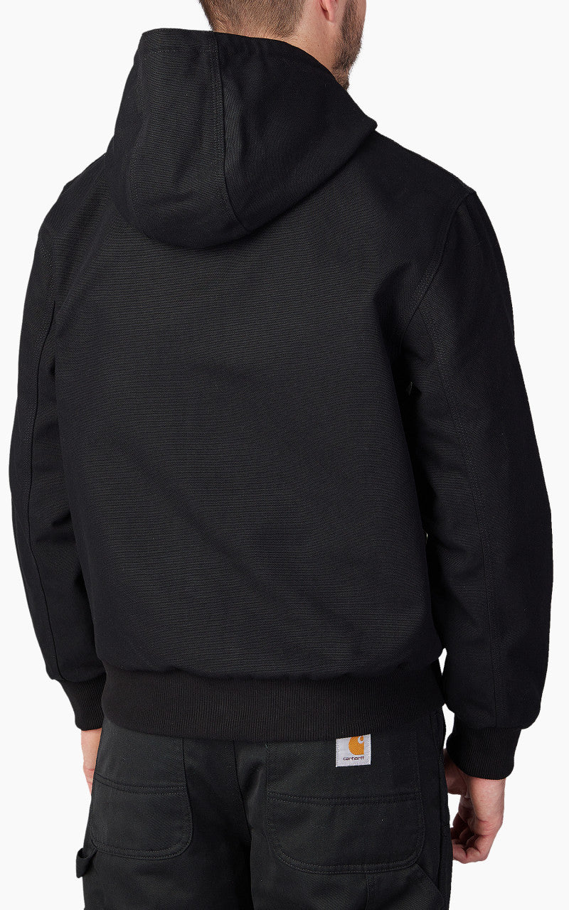 Carhartt WIP Active Jacket Dearborn Canvas Black Rinsed - Image 7