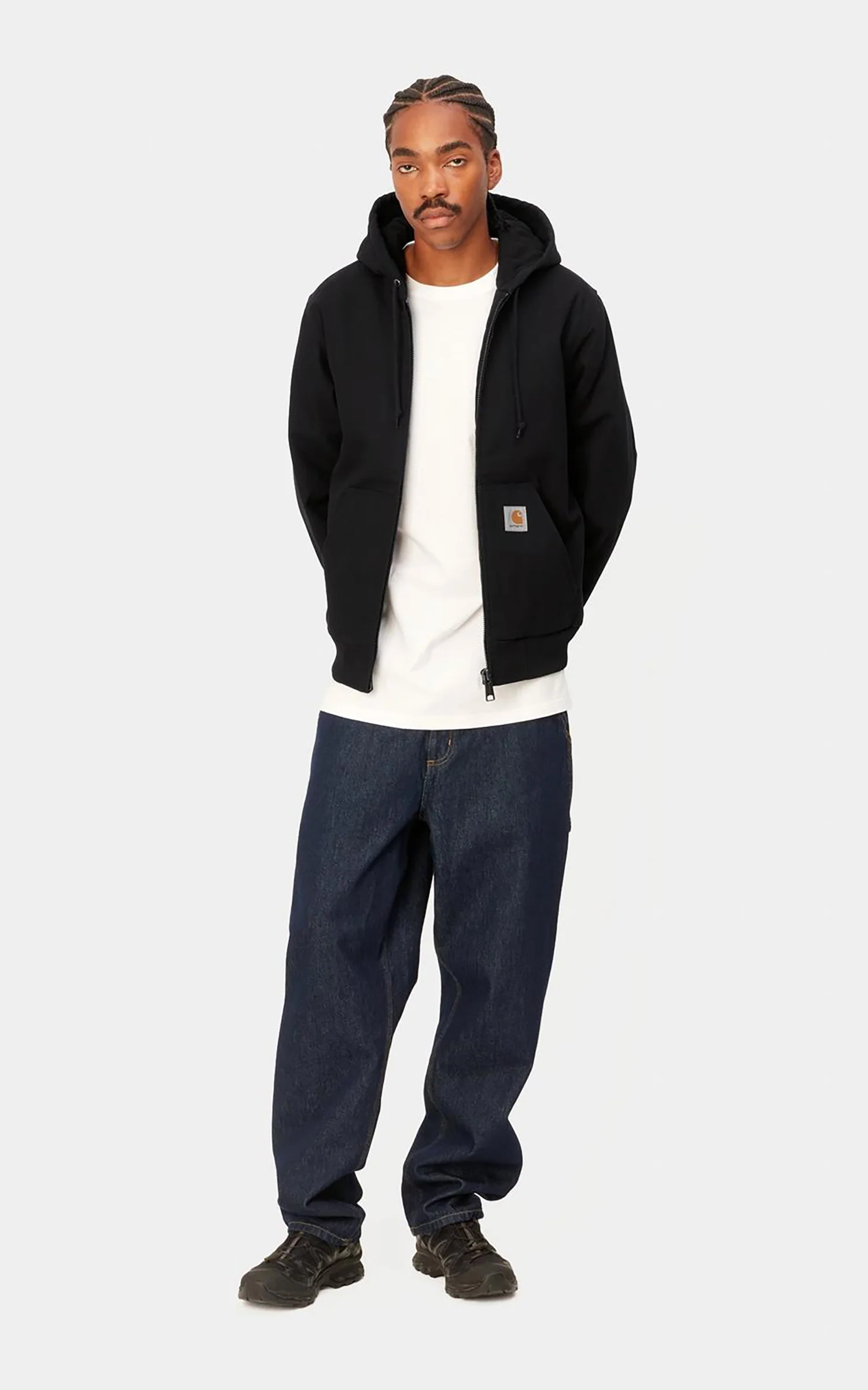 Carhartt WIP Active Jacket Winter Dearborn Canvas Rigid Black - Image 4