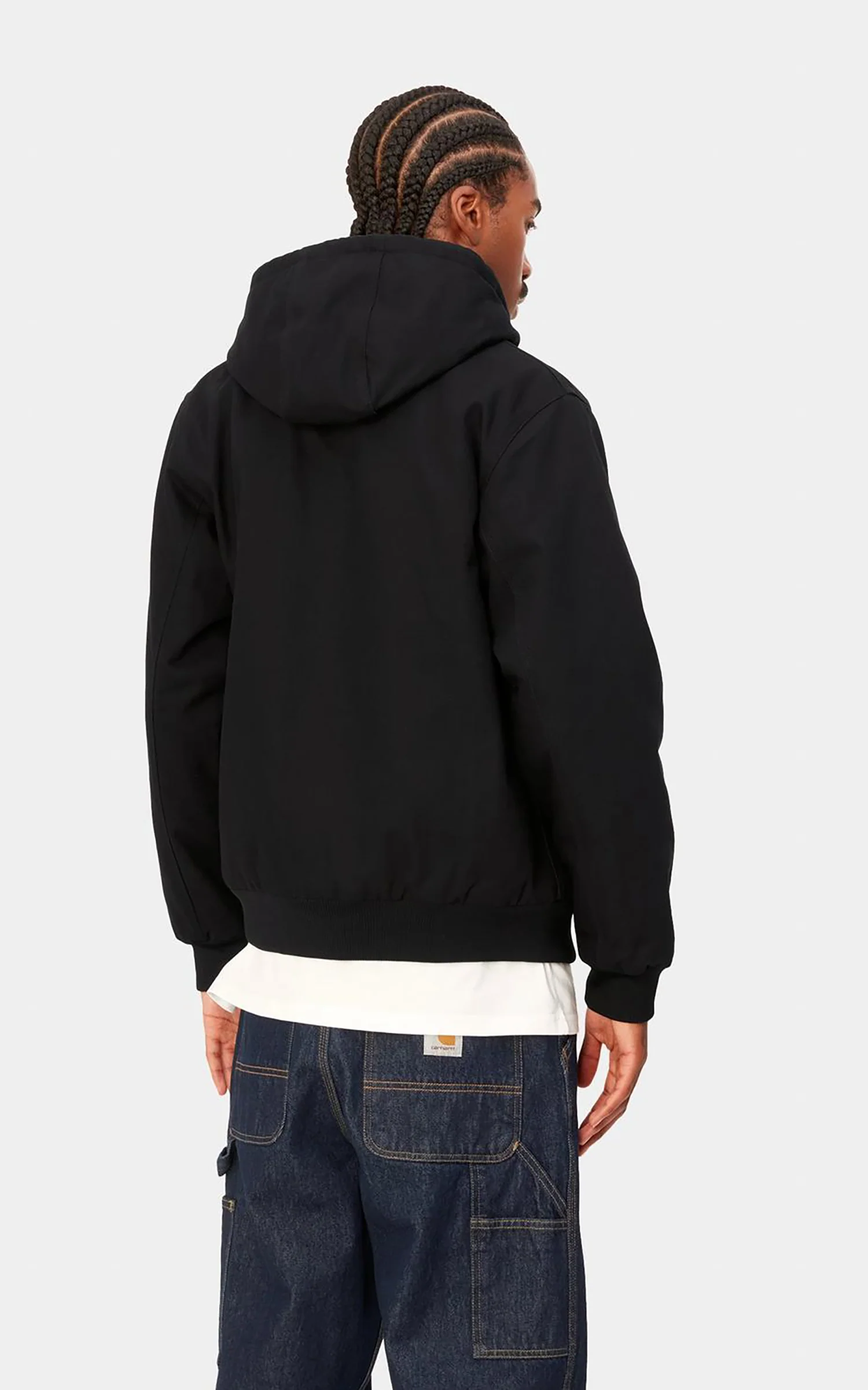 Carhartt WIP Active Jacket Winter Dearborn Canvas Rigid Black - Image 6