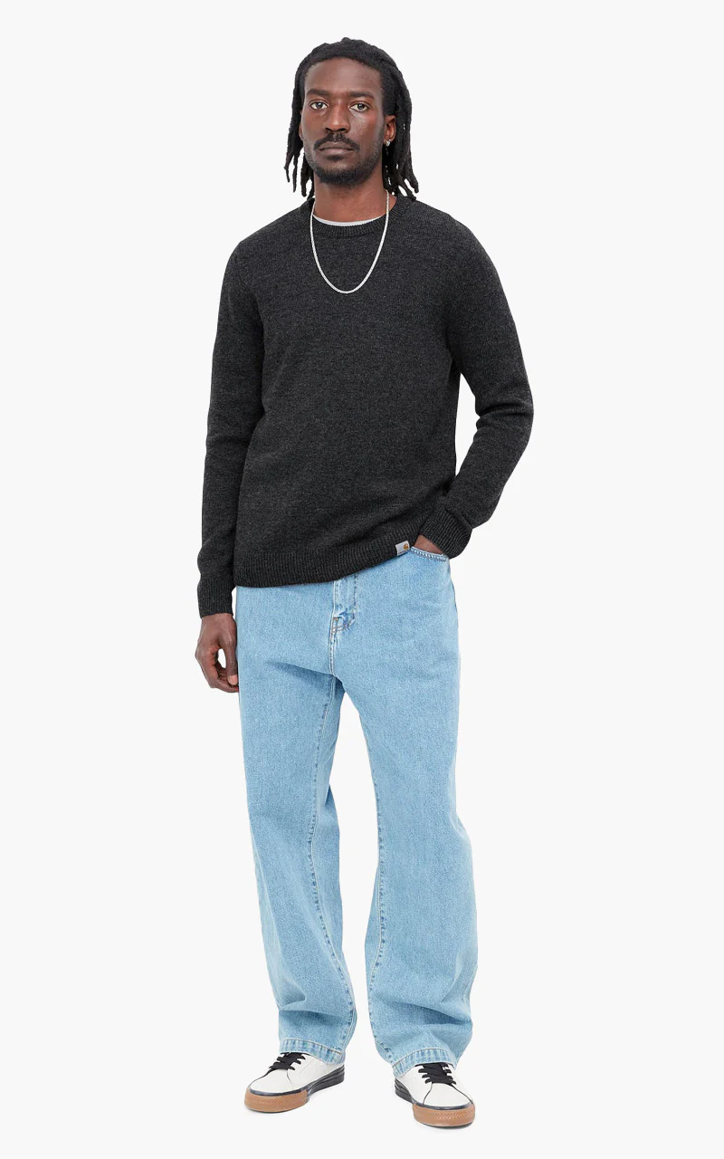 Carhartt WIP Allen Sweater Black Heather - Image 4