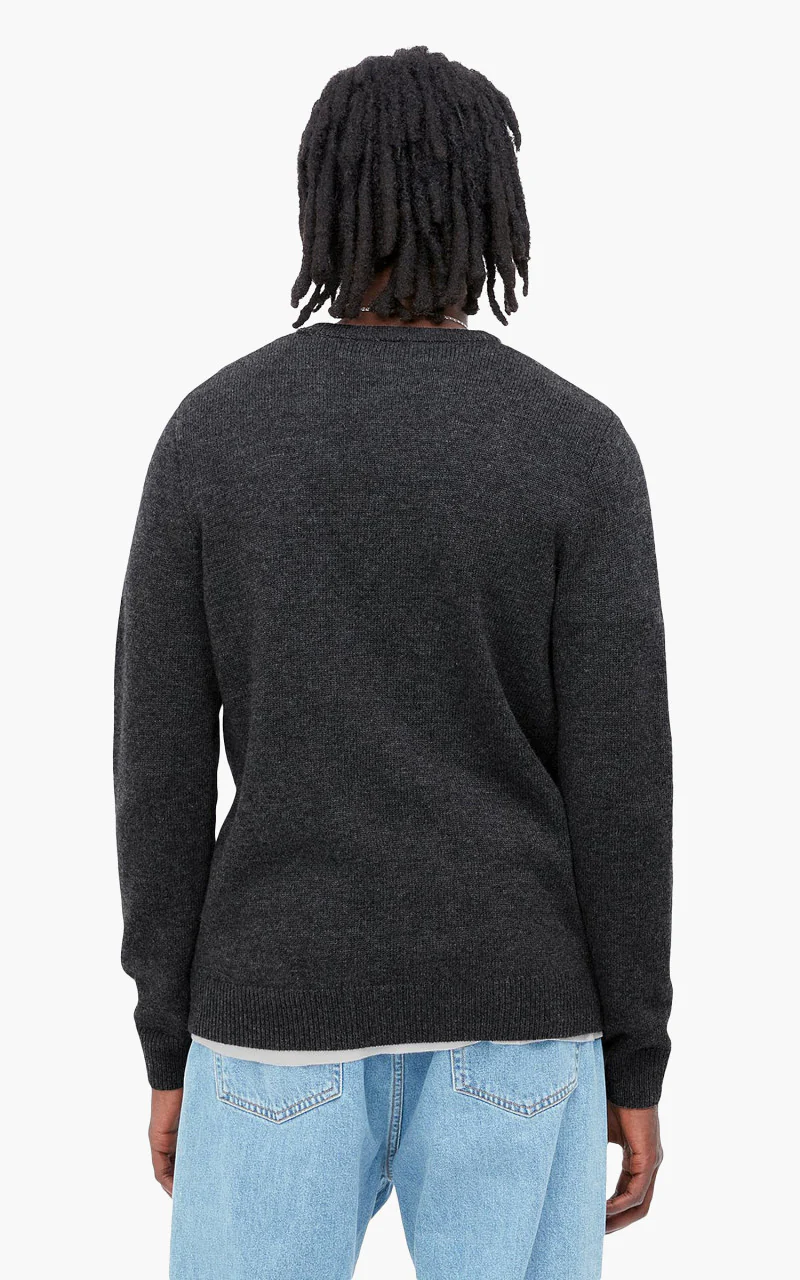 Carhartt WIP Allen Sweater Black Heather - Image 5
