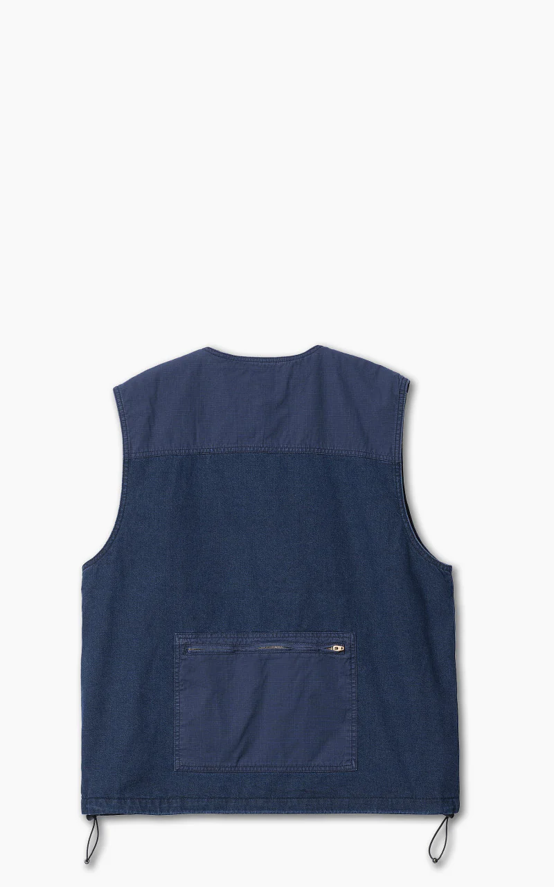 Carhartt WIP Alma Vest Blue Stone Washed - Image 3