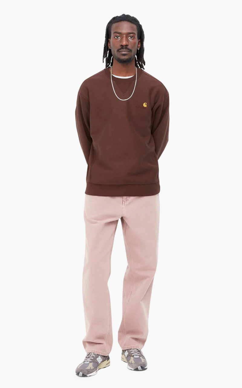 Carhartt WIP American Script Sweatshirt Ale - Image 2