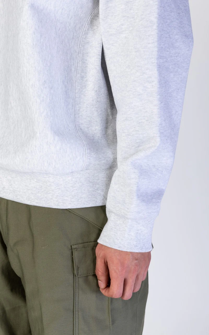 Carhartt WIP American Script Sweatshirt Ash Heather - Image 5