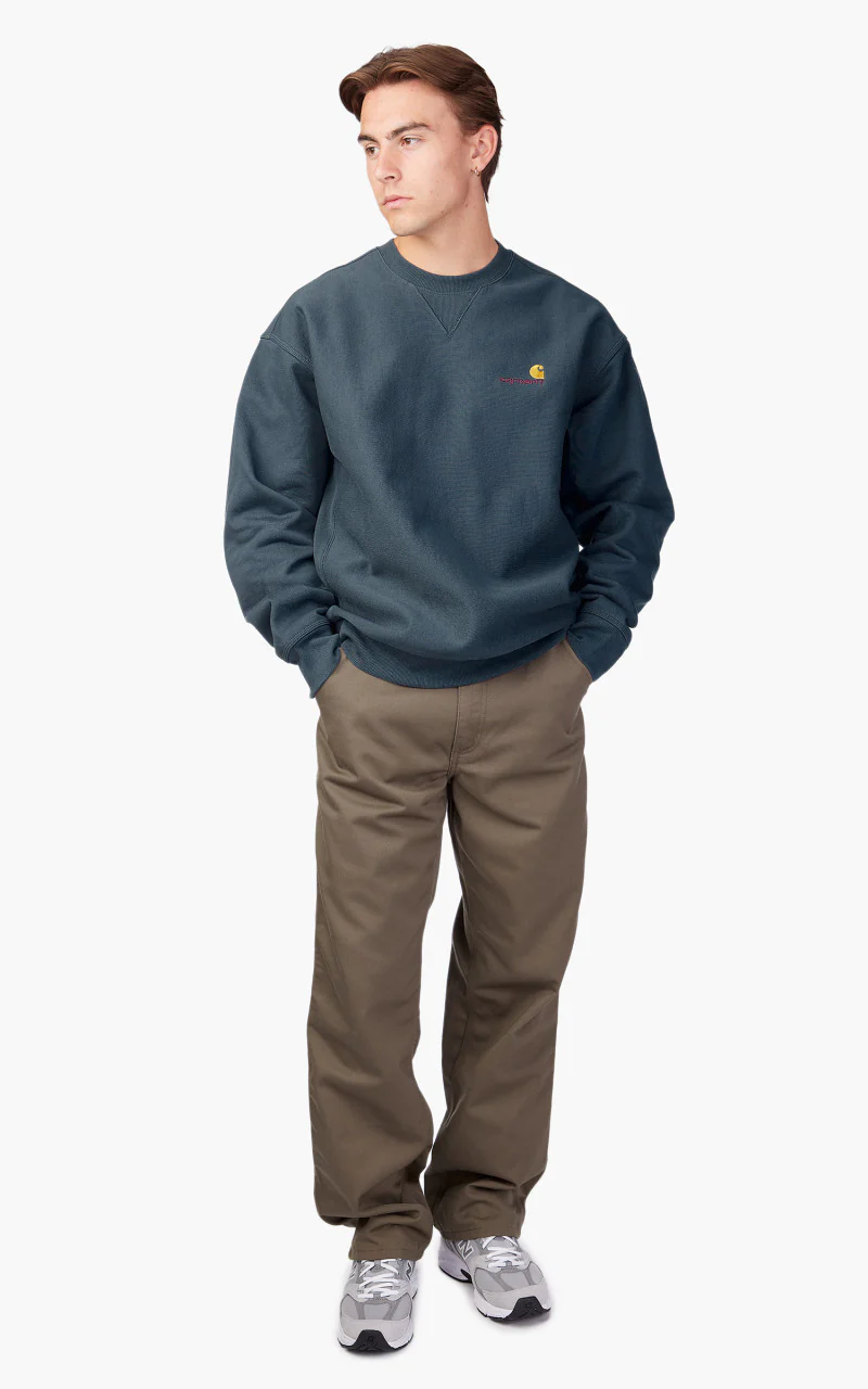 Carhartt WIP American Script Sweatshirt Ore - Image 3