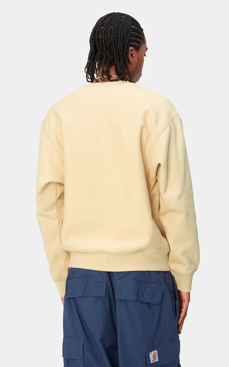 Carhartt WIP American Script Sweatshirt Rattan - Image 5