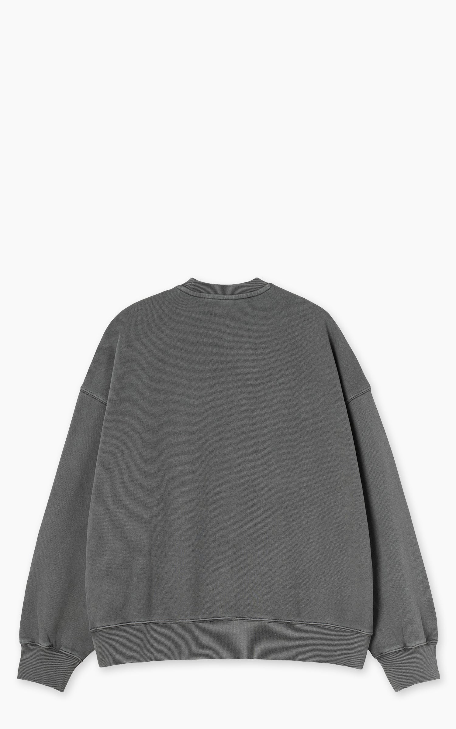 Carhartt WIP Benton Sweatshirt Garment Dyed Graphite - Image 2