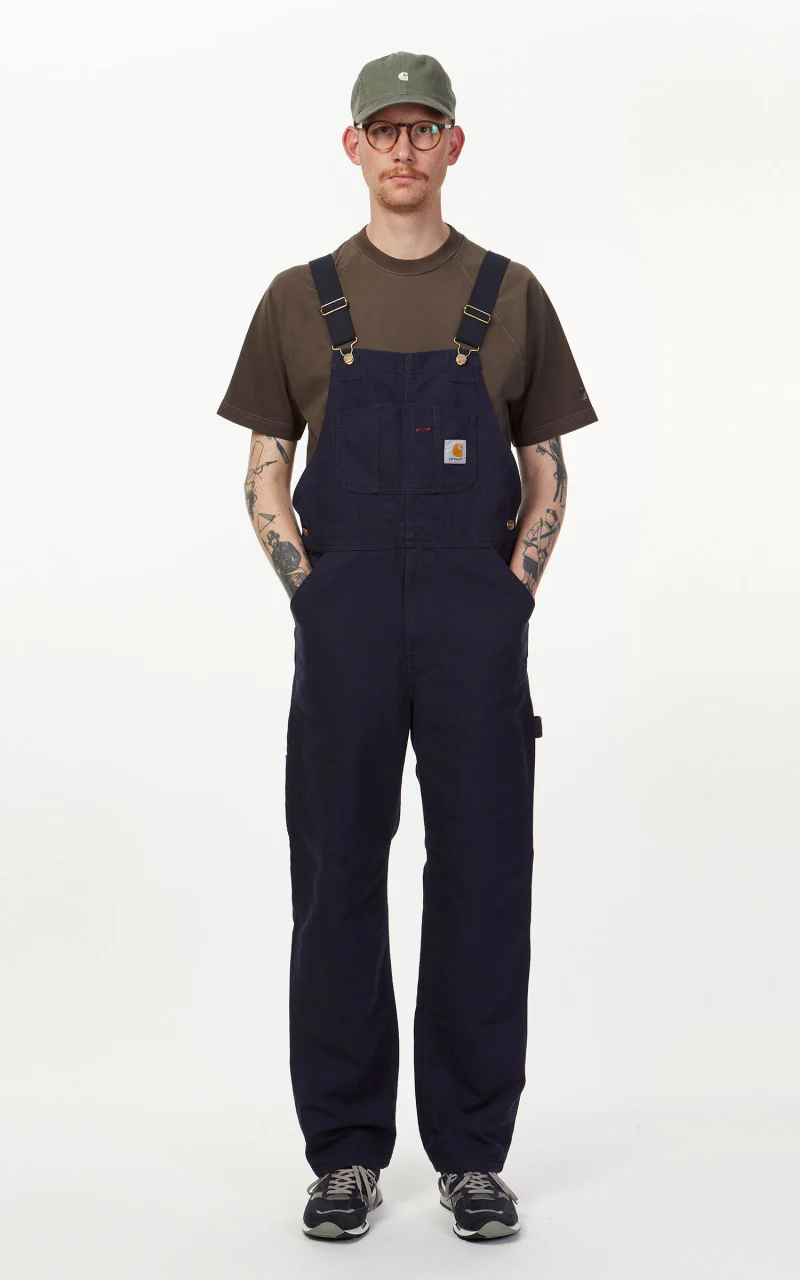 Carhartt WIP Bib Overall Dark Navy Rinsed - Image 2