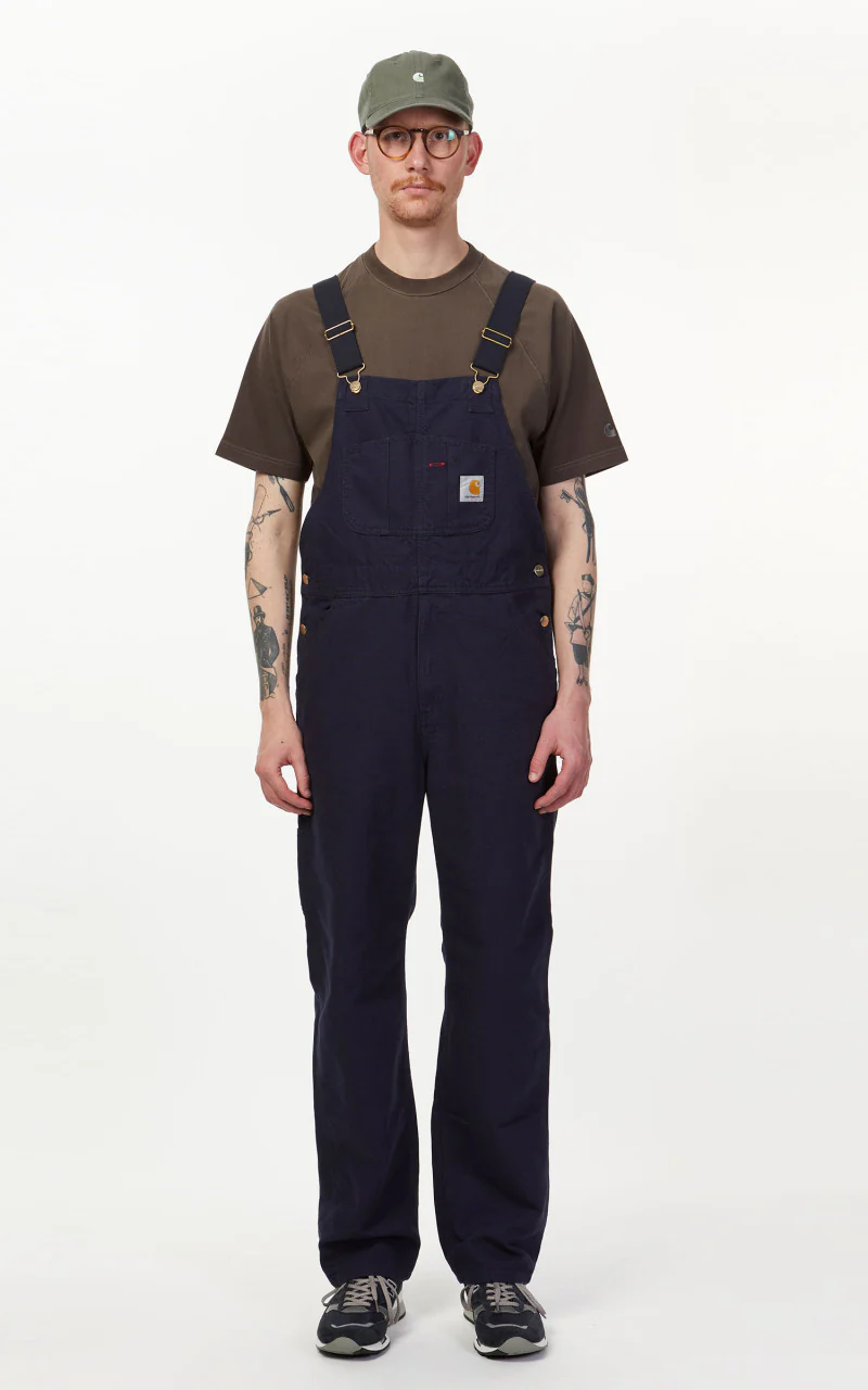 Carhartt WIP Bib Overall Dark Navy Rinsed - Image 3