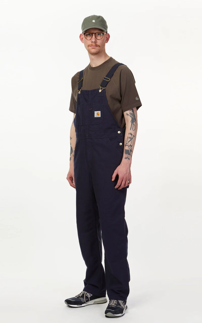 Carhartt WIP Bib Overall Dark Navy Rinsed - Image 4