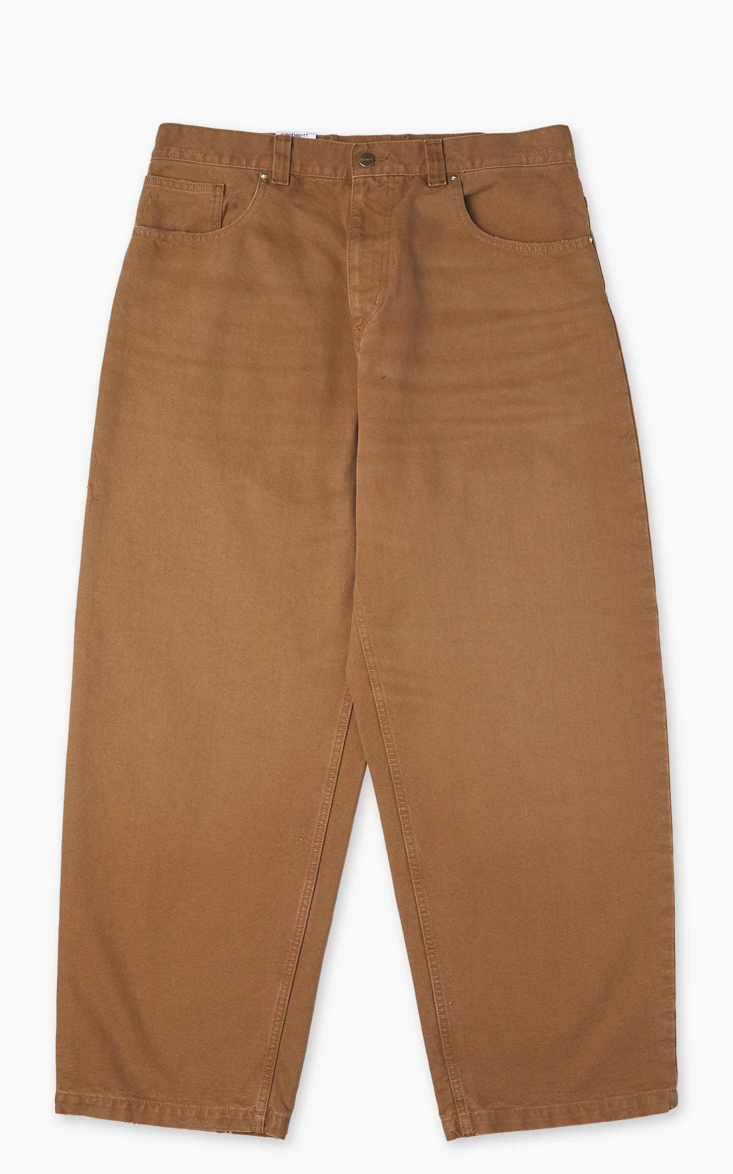 Carhartt WIP Brandon Pant Dearborn Canvas Grind Wash Hamilton Brown - Image 2