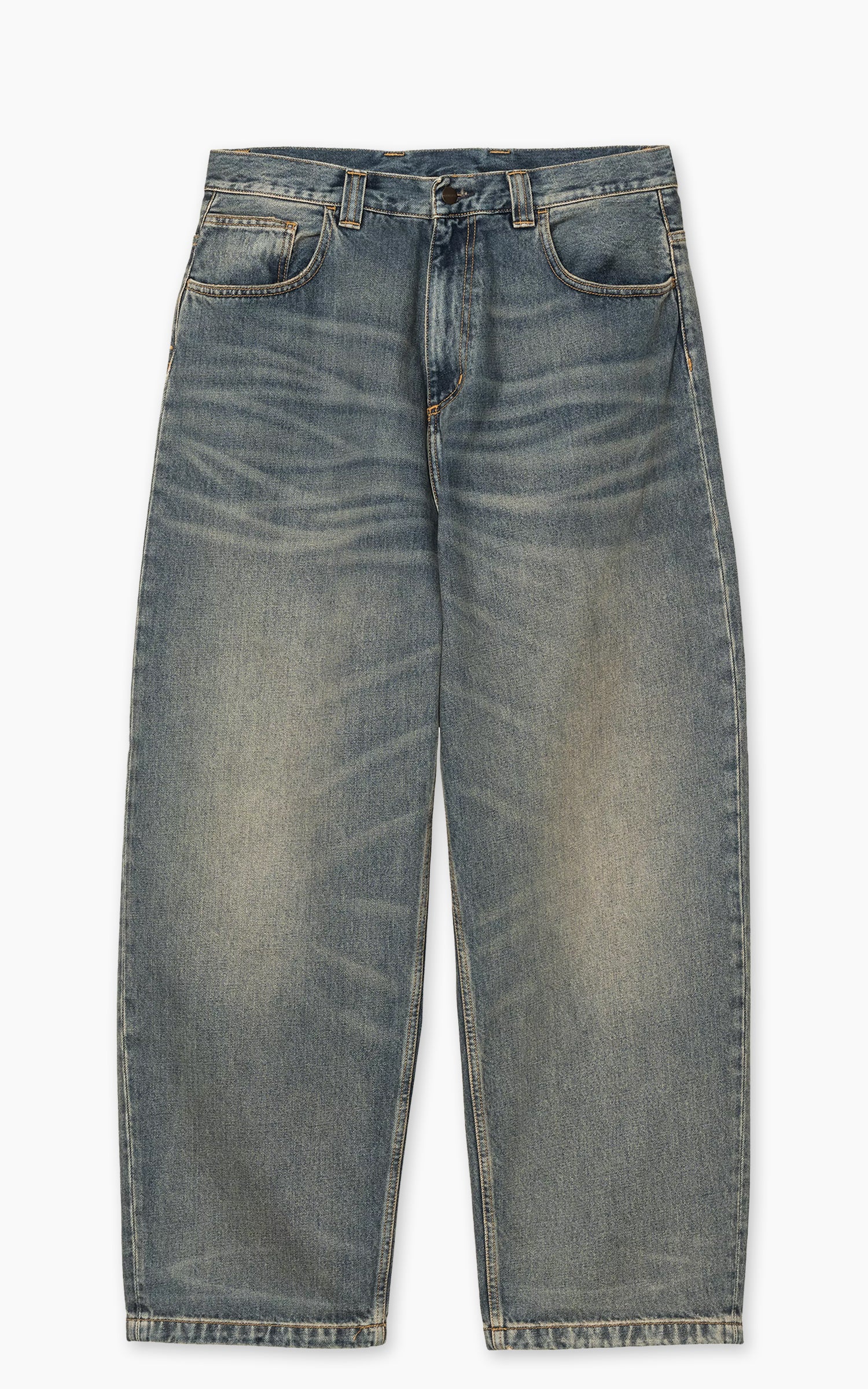 Carhartt WIP Brandon Pant Smith Denim Worn Washed Blue - Image 2