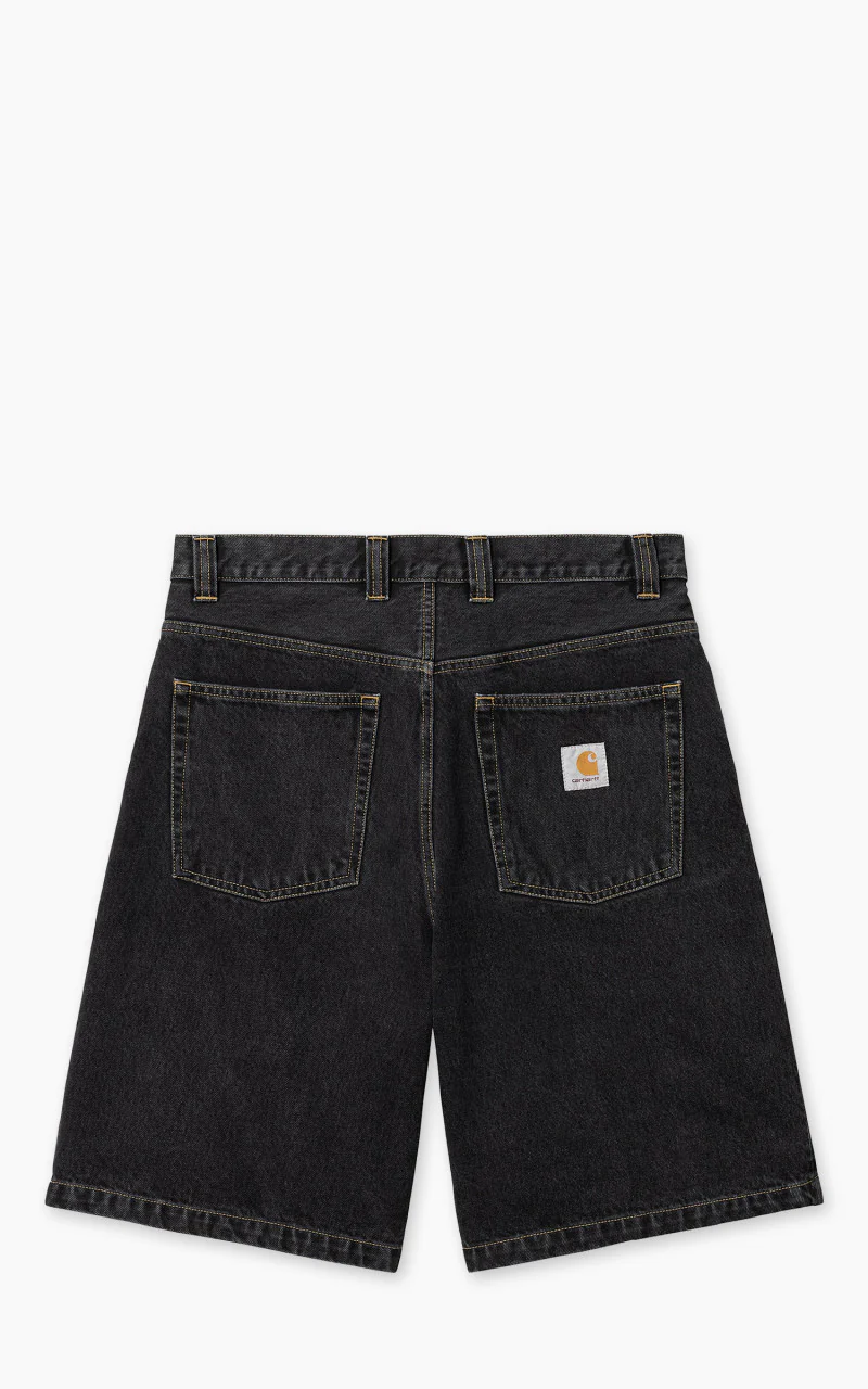 Carhartt WIP Brandon Short Smith Denim Stone Washed Black