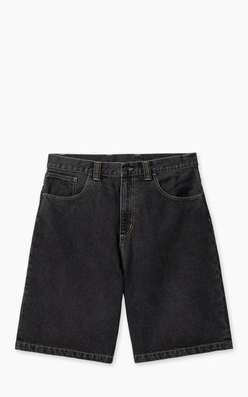 Carhartt WIP Brandon Short Smith Denim Stone Washed Black - Image 3