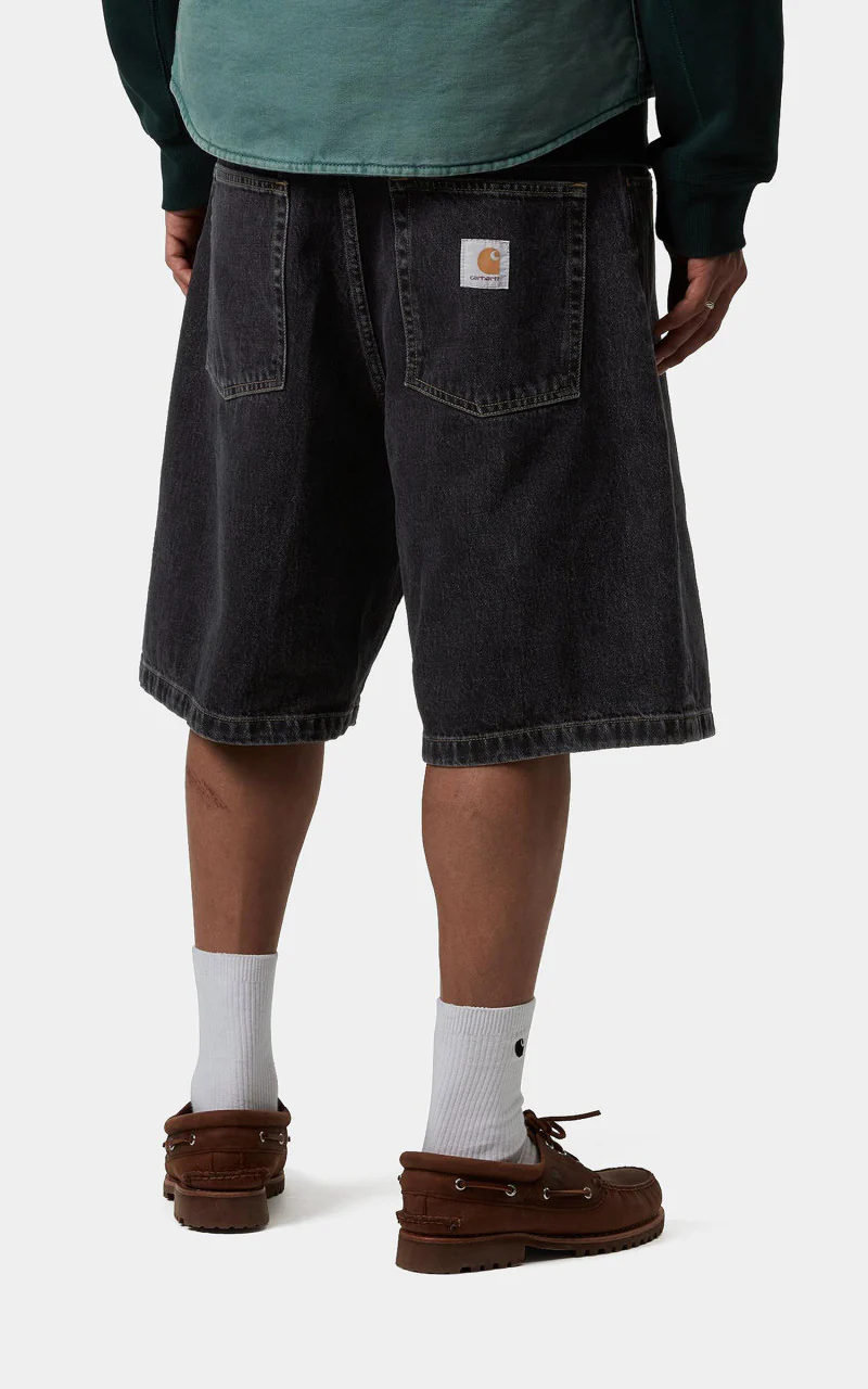 Carhartt WIP Brandon Short Smith Denim Stone Washed Black - Image 4