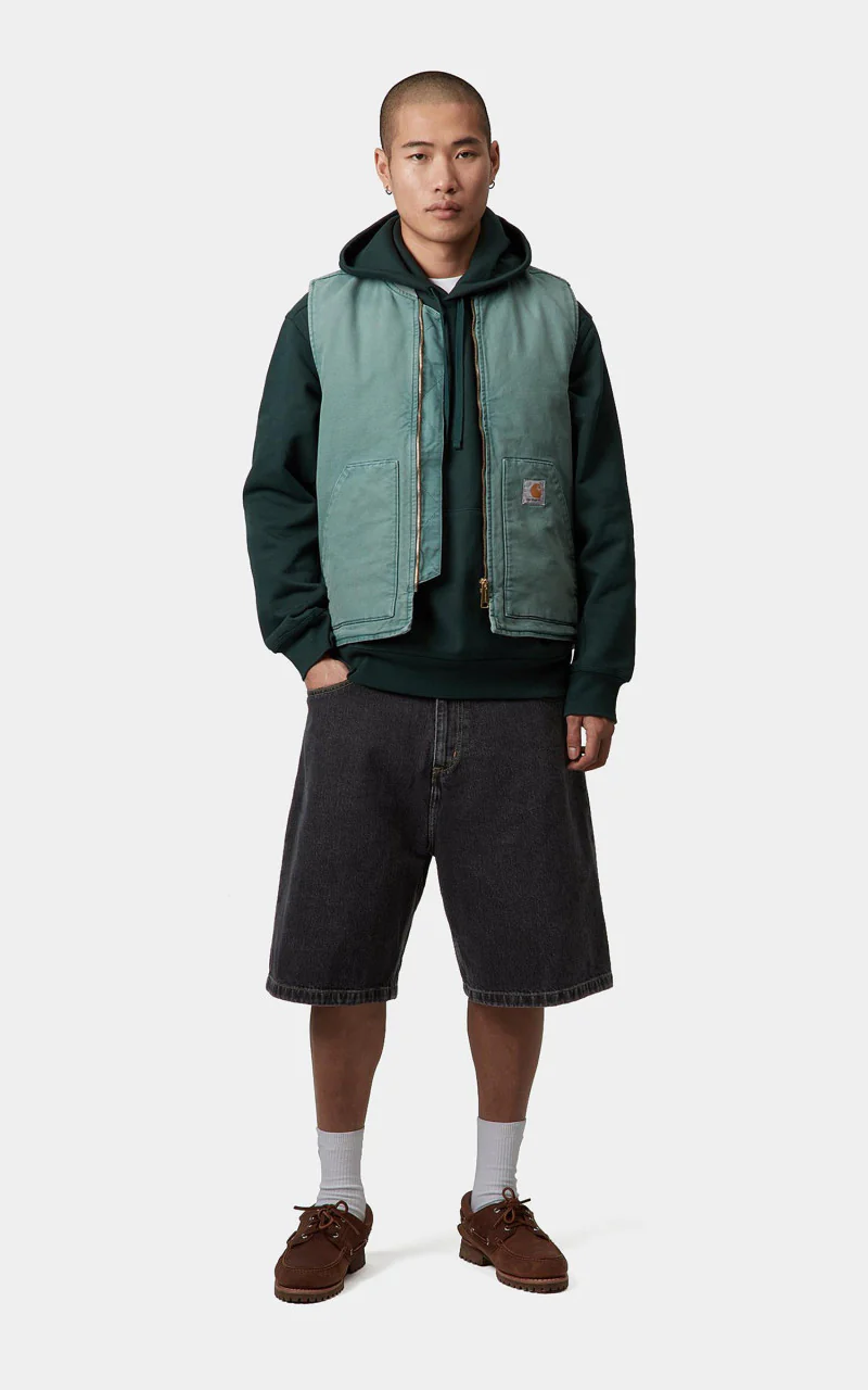 Carhartt WIP Brandon Short Smith Denim Stone Washed Black - Image 5