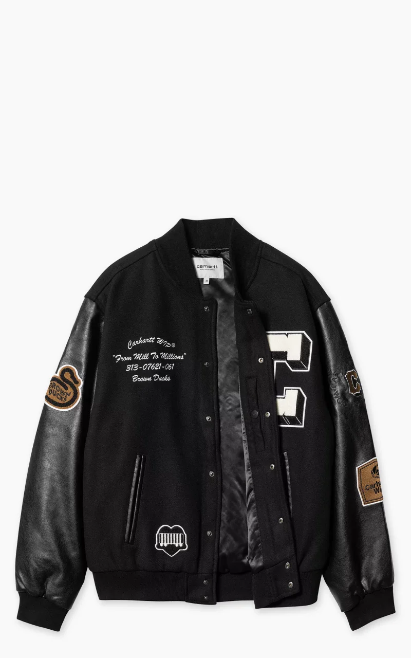 Carhartt WIP Brown Ducks Bomber Black/Black - Image 3