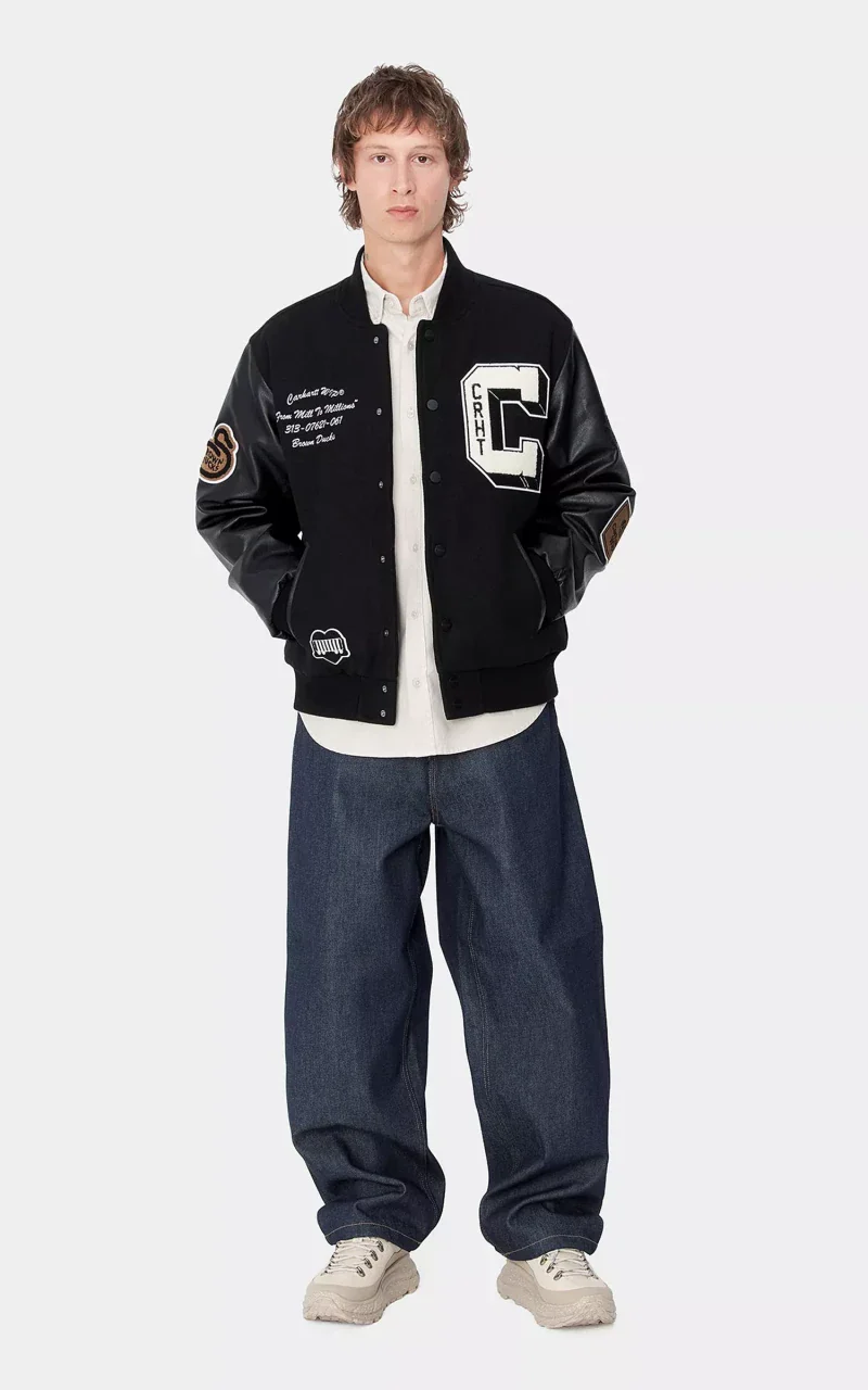 Carhartt WIP Brown Ducks Bomber Black/Black - Image 4