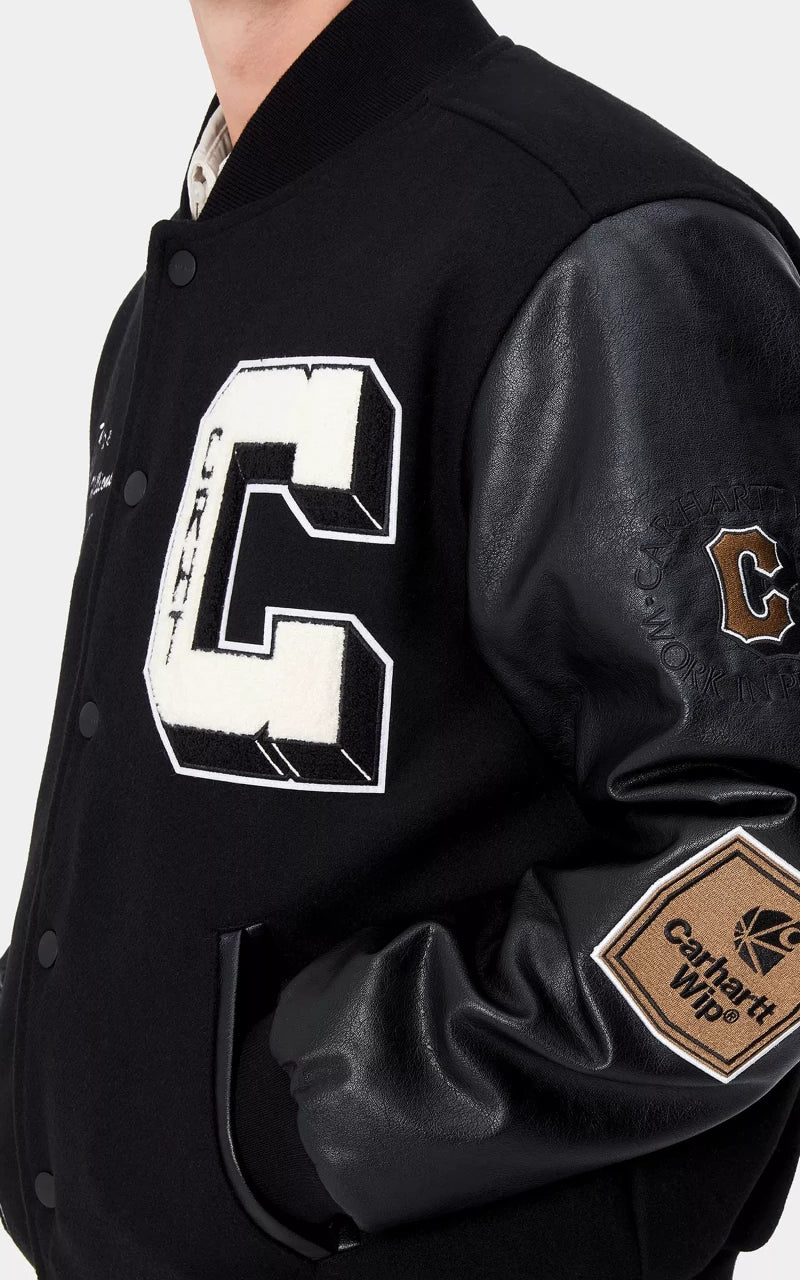 Carhartt WIP Brown Ducks Bomber Black/Black - Image 8