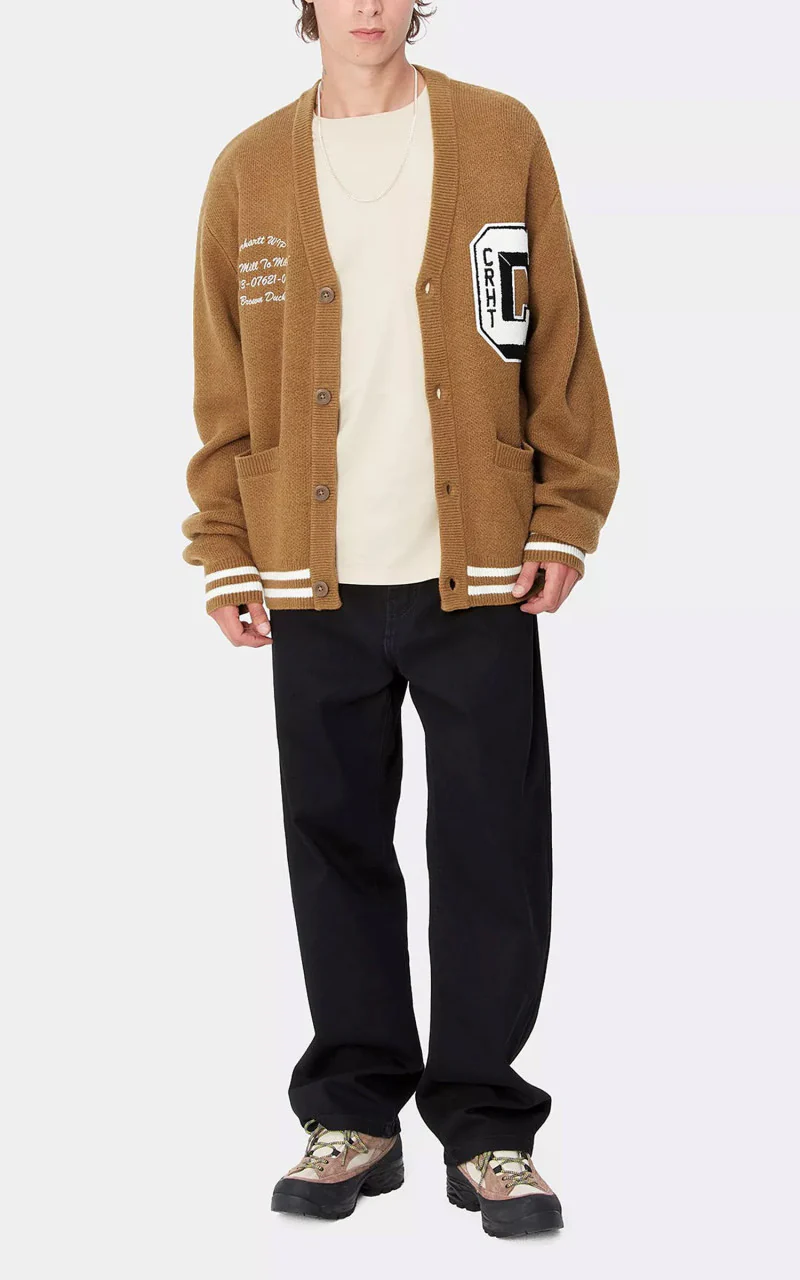Carhartt WIP Brown Ducks Cardigan Hamilton Brown/Wax - Image 4