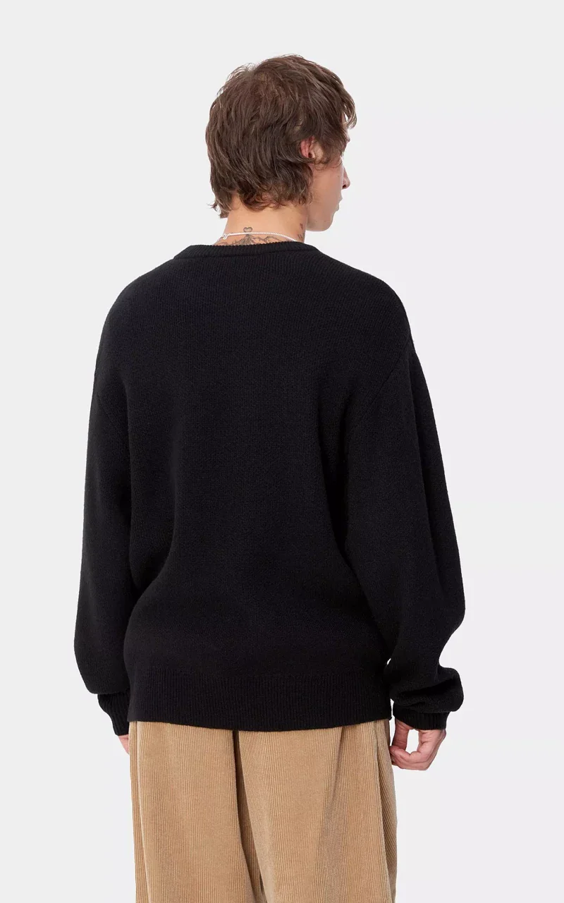 Carhartt WIP Brown Ducks Sweater Black - Image 5