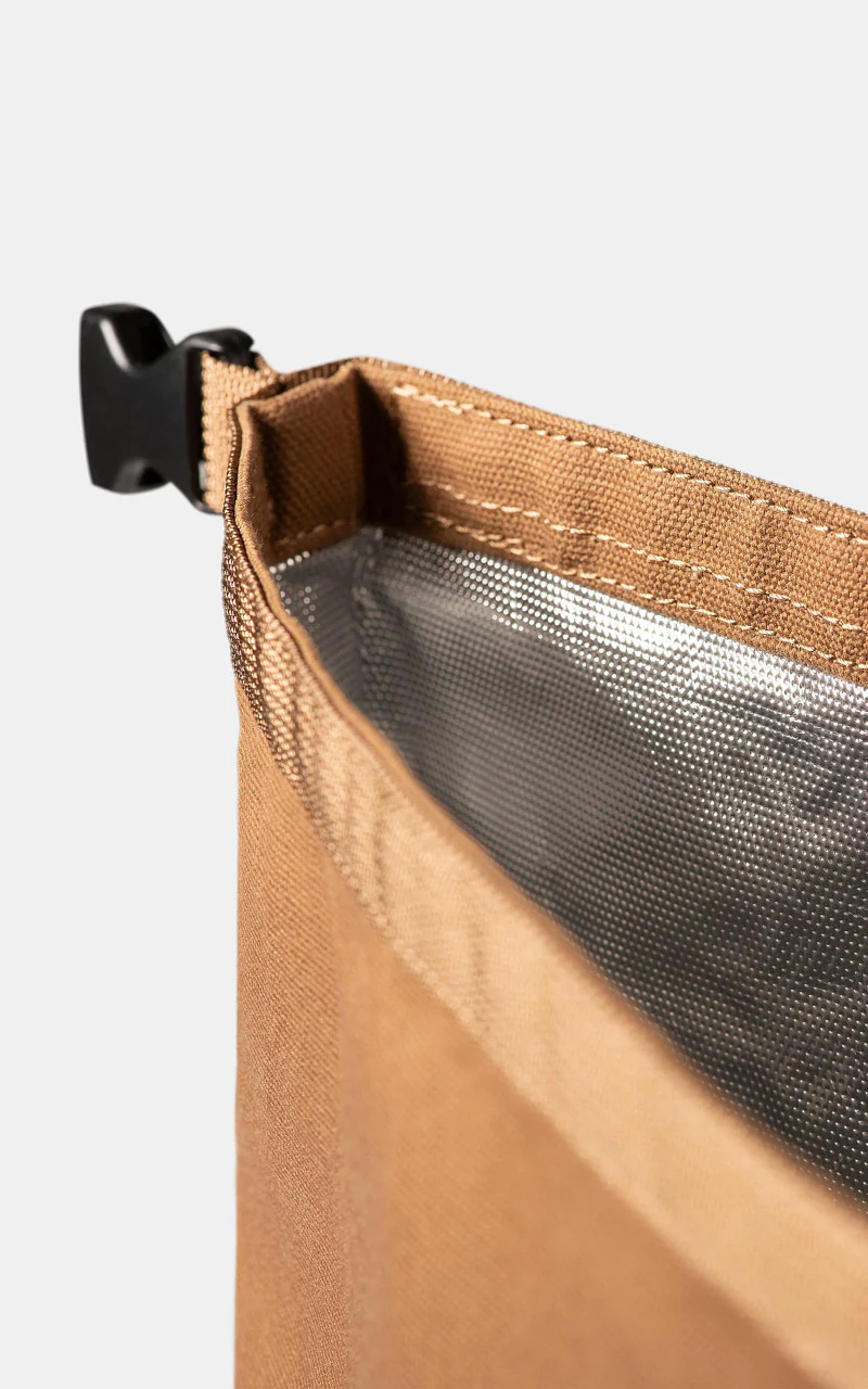 Carhartt WIP Canvas Roll-Up Insulated Bag Hamilton Brown - Image 5