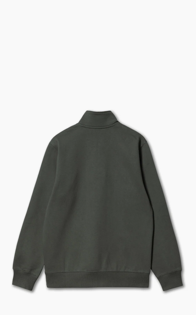 Carhartt WIP Chase Neck Zip Sweatshirt Jura/Gold - Image 2