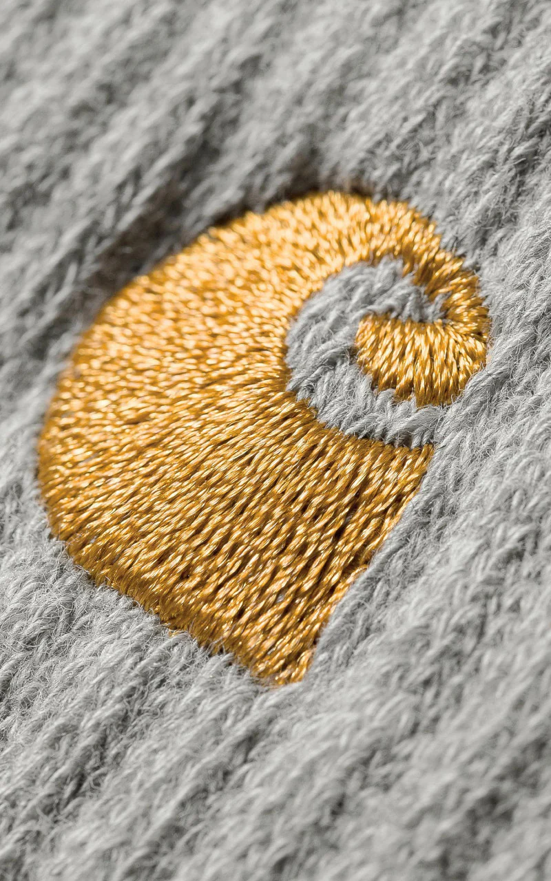 Carhartt WIP Chase Socks Grey Heather/Gold - Image 2