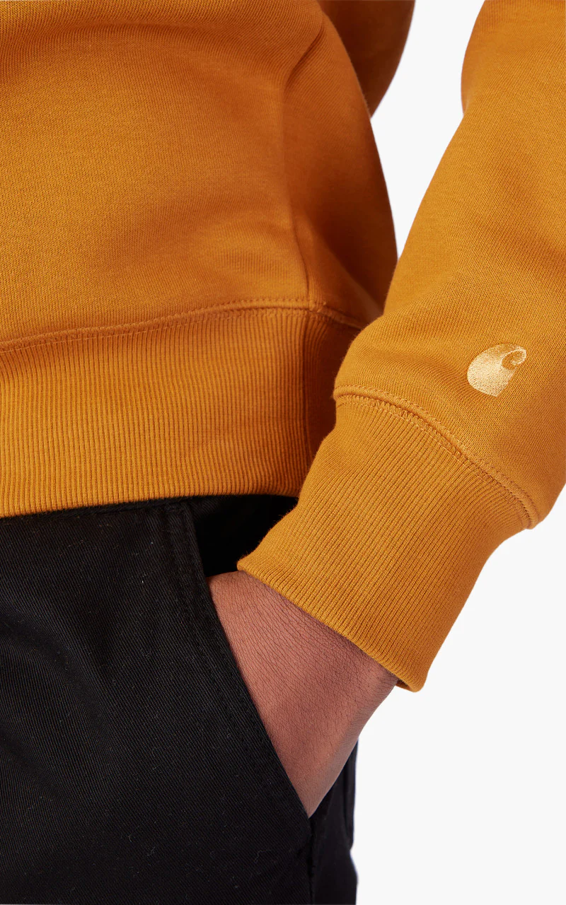 Carhartt WIP Chase Sweatshirt Buckthorn/Gold - Image 6