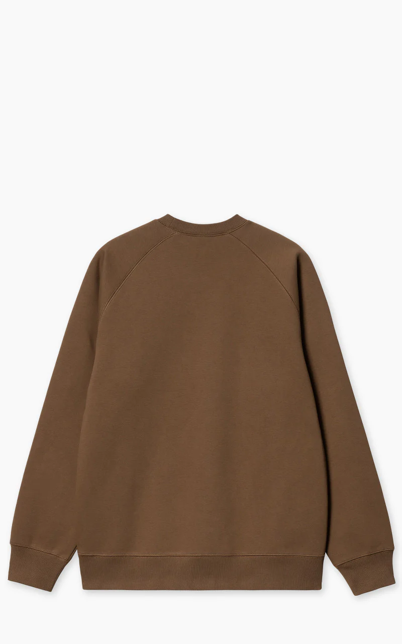 Carhartt WIP Chase Sweatshirt Chocolate/Gold - Image 3