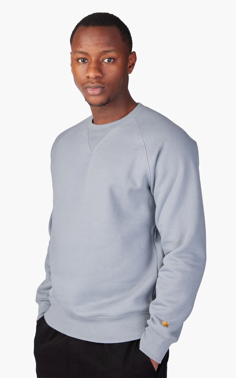 Carhartt WIP Chase Sweatshirt Mirror/Gold - Image 5