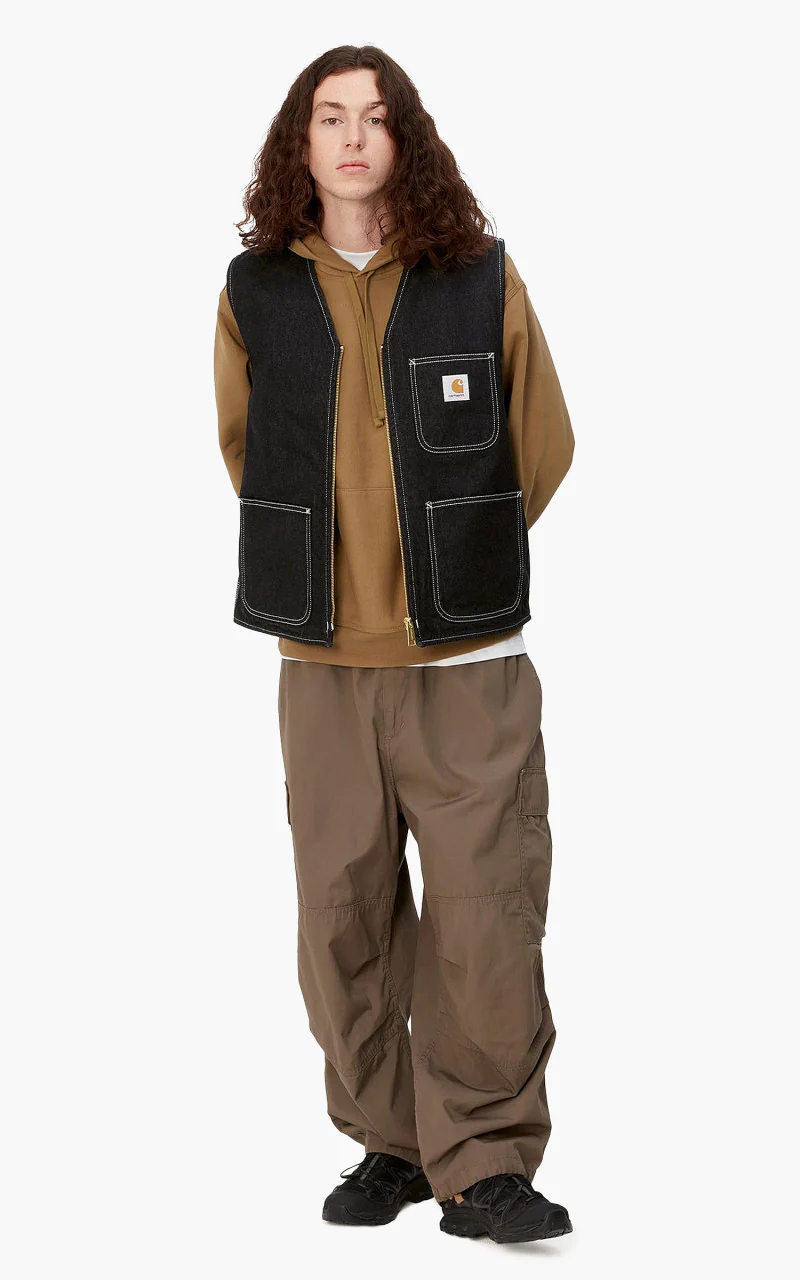 Carhartt WIP Chore Vest Black One Wash - Image 2