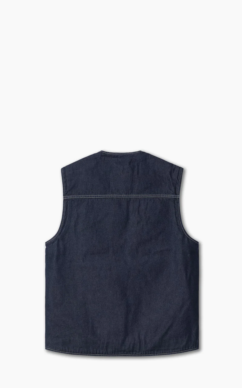 Carhartt WIP Chore Vest Blue One Wash - Image 3