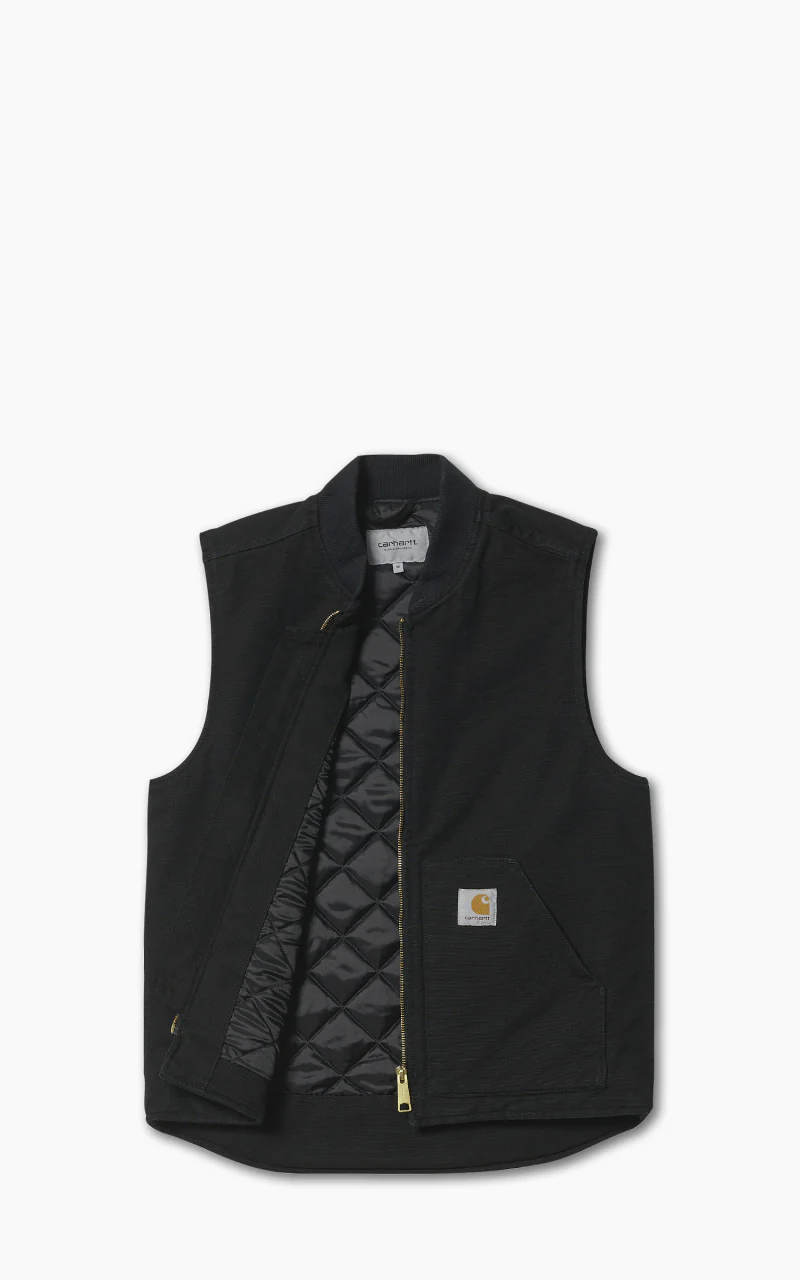 Carhartt WIP Classic Vest Black Rinsed - Image 3