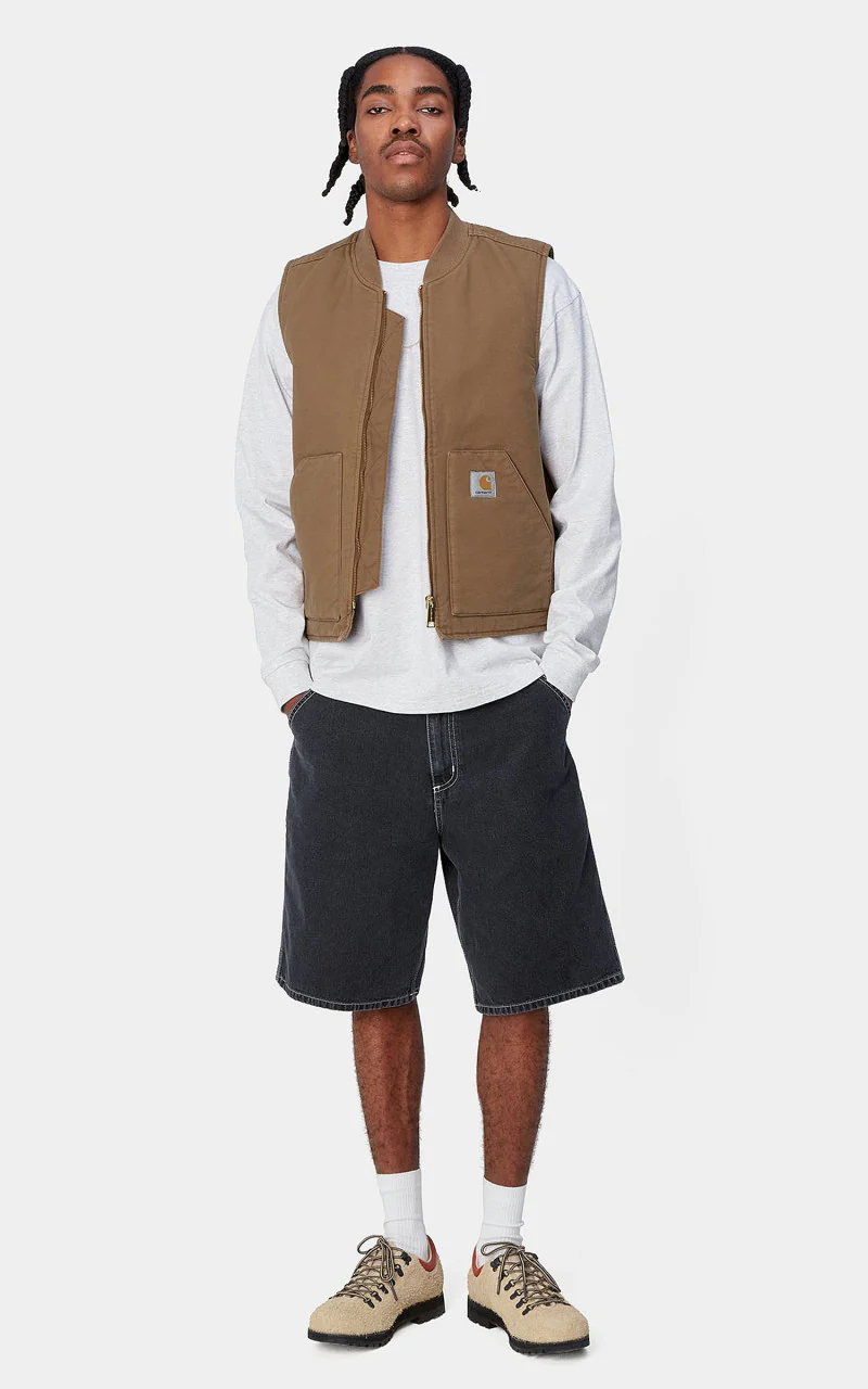 Carhartt WIP Classic Vest Hamilton Brown Rinsed - Image 4