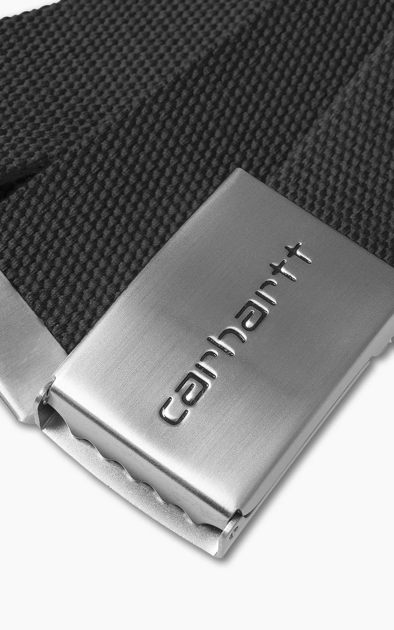 Carhartt WIP Clip Belt Chrome Black - Image 2