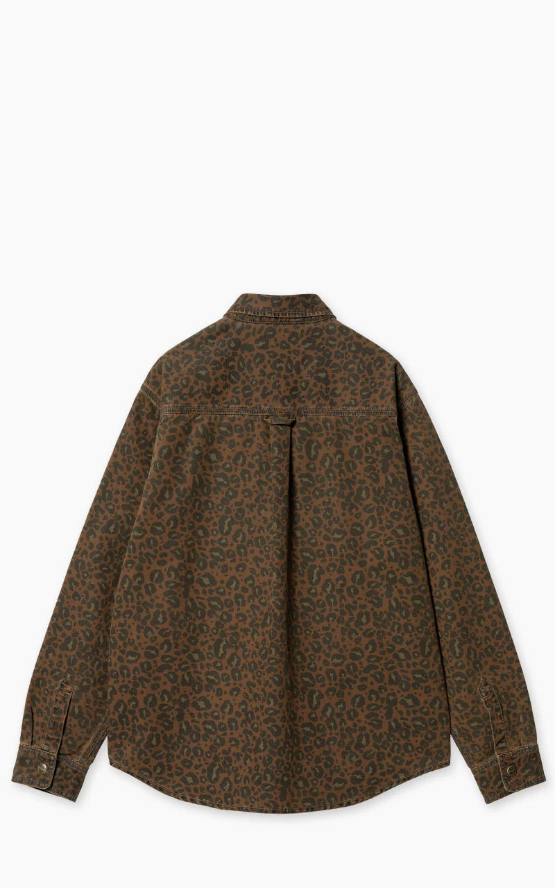 Carhartt WIP Conro Shirt Jac Camo Leo Tamarind/Tamarind - Image 3