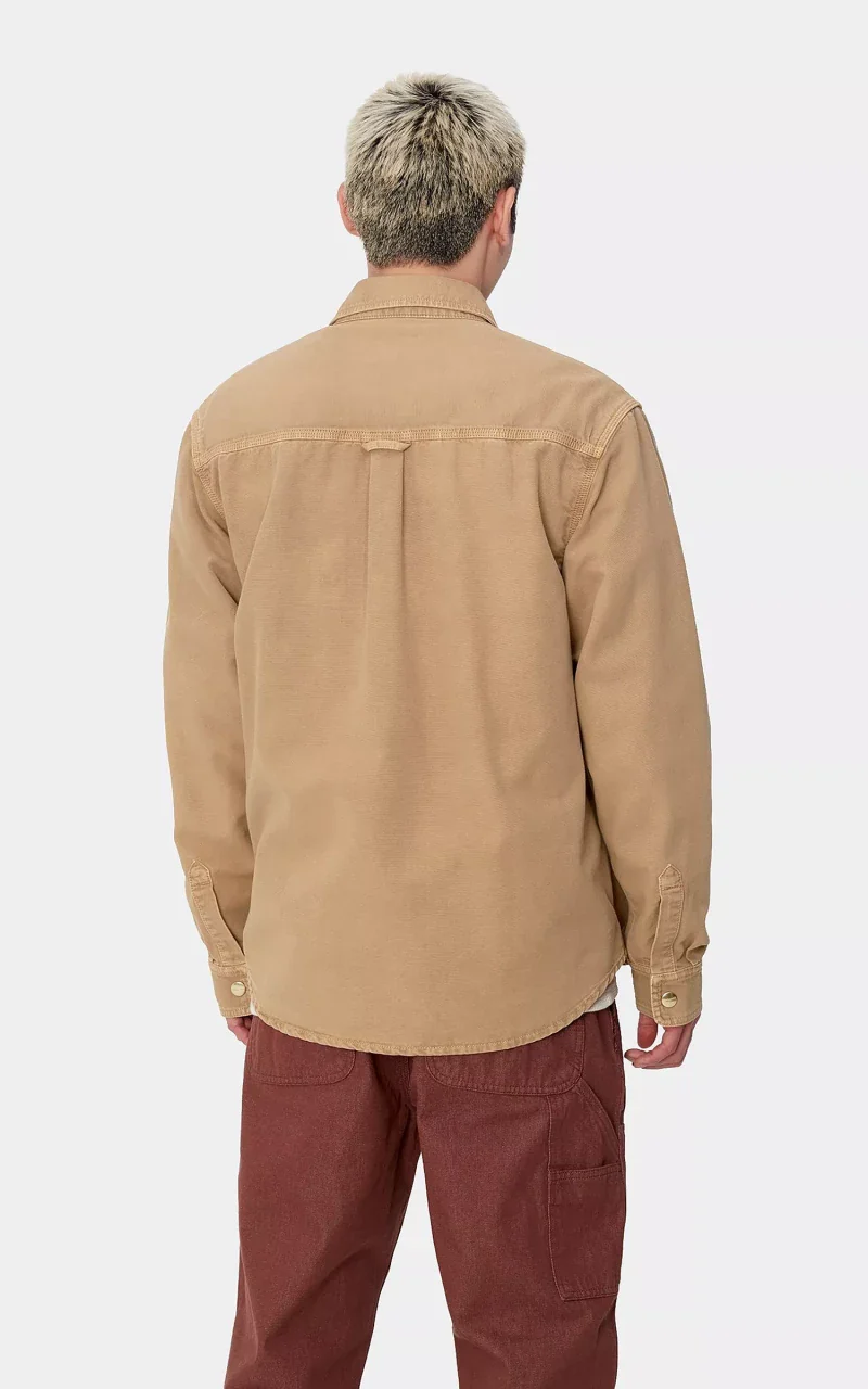 Carhartt WIP Conro Shirt Jac Stone Dyed Peanut - Image 4