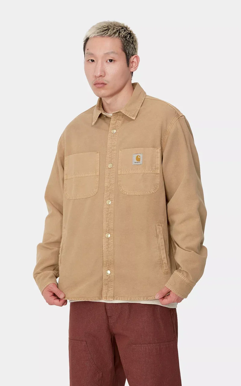 Carhartt WIP Conro Shirt Jac Stone Dyed Peanut - Image 5