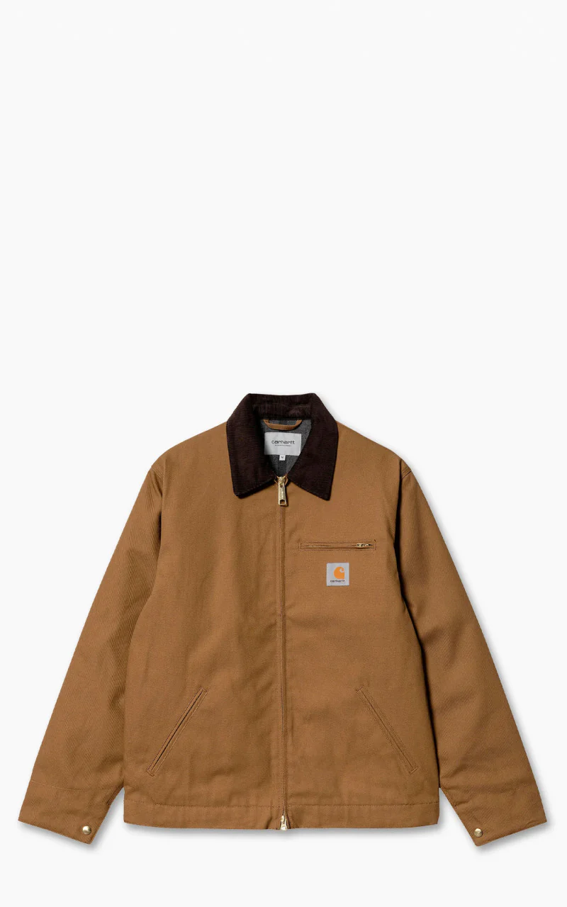 Carhartt WIP Detroit Jacket Dearborn Canvas Rigid Hamilton Brown/Tobacco - Image 6
