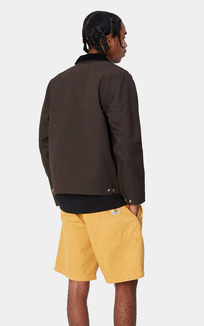 Carhartt WIP Detroit Jacket Dearborn Canvas Rigid Tobacco - Image 4