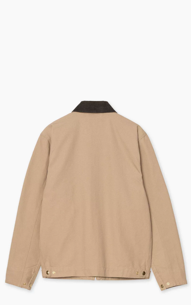 Carhartt WIP Detroit Jacket Dearborn Canvas Rinsed Dusty H Brown/Tobacco - Image 2