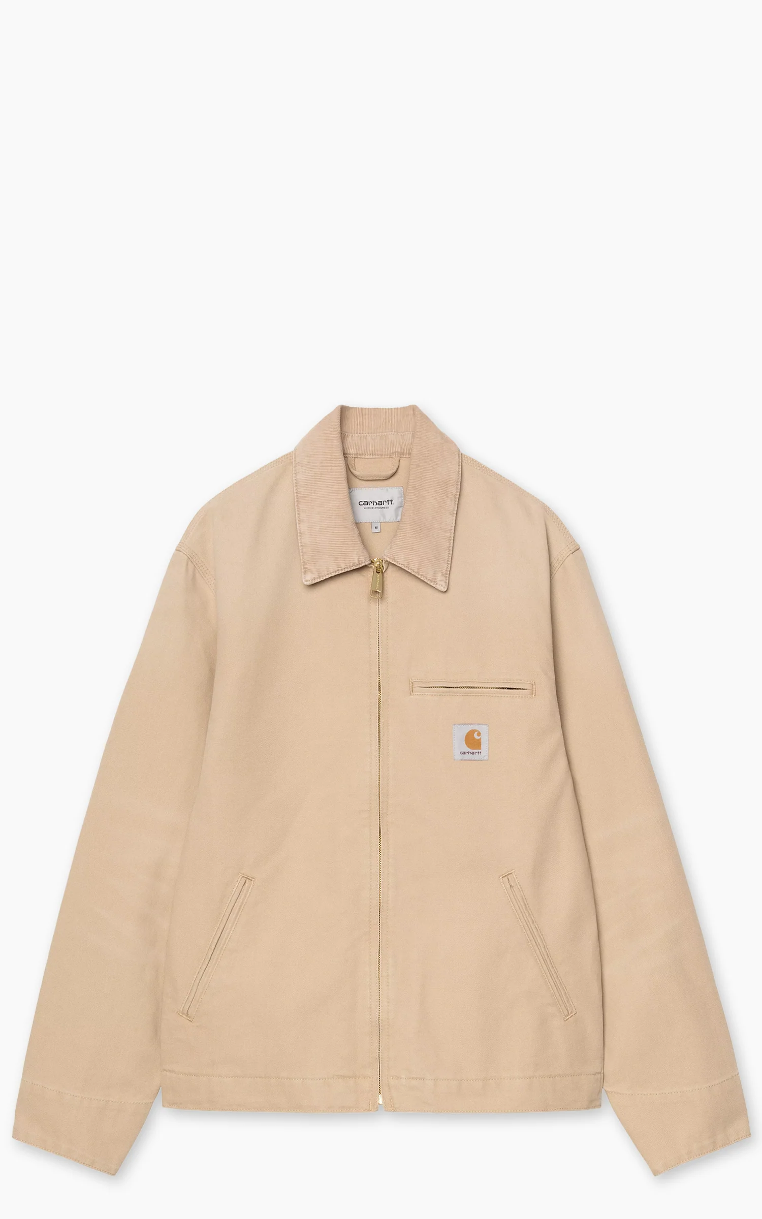 Carhartt WIP Detroit Jacket Dearborn Stone Canvas Dusty H Brown