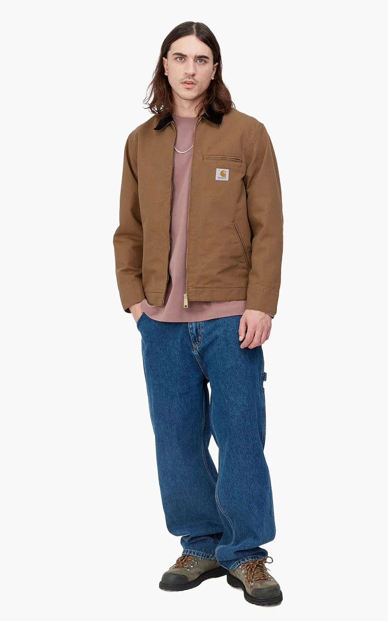 Carhartt WIP Detroit Jacket Hamilton Brown/Black Rinsed - Image 2