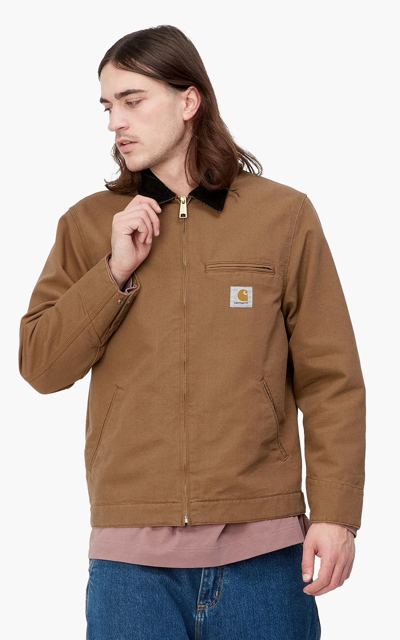 Carhartt WIP Detroit Jacket Hamilton Brown/Black Rinsed - Image 3