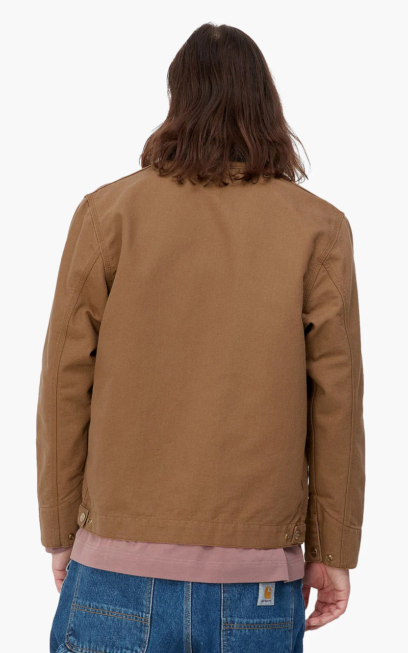 Carhartt WIP Detroit Jacket Hamilton Brown/Black Rinsed - Image 6