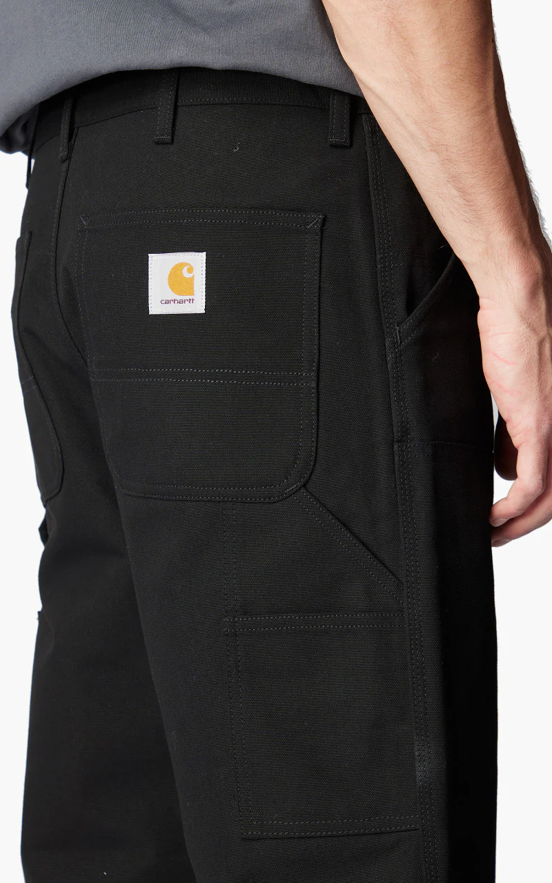 Carhartt WIP Double Knee Pant Dearborn Canvas Black Rigid - Image 5