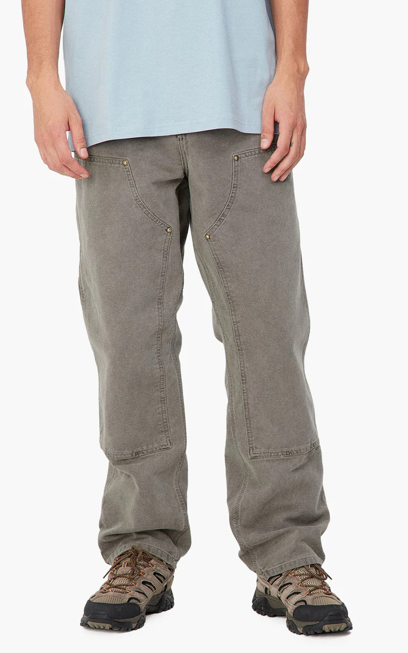 Carhartt WIP Double Knee Pant Dearborn Canvas Faded Black - Image 3