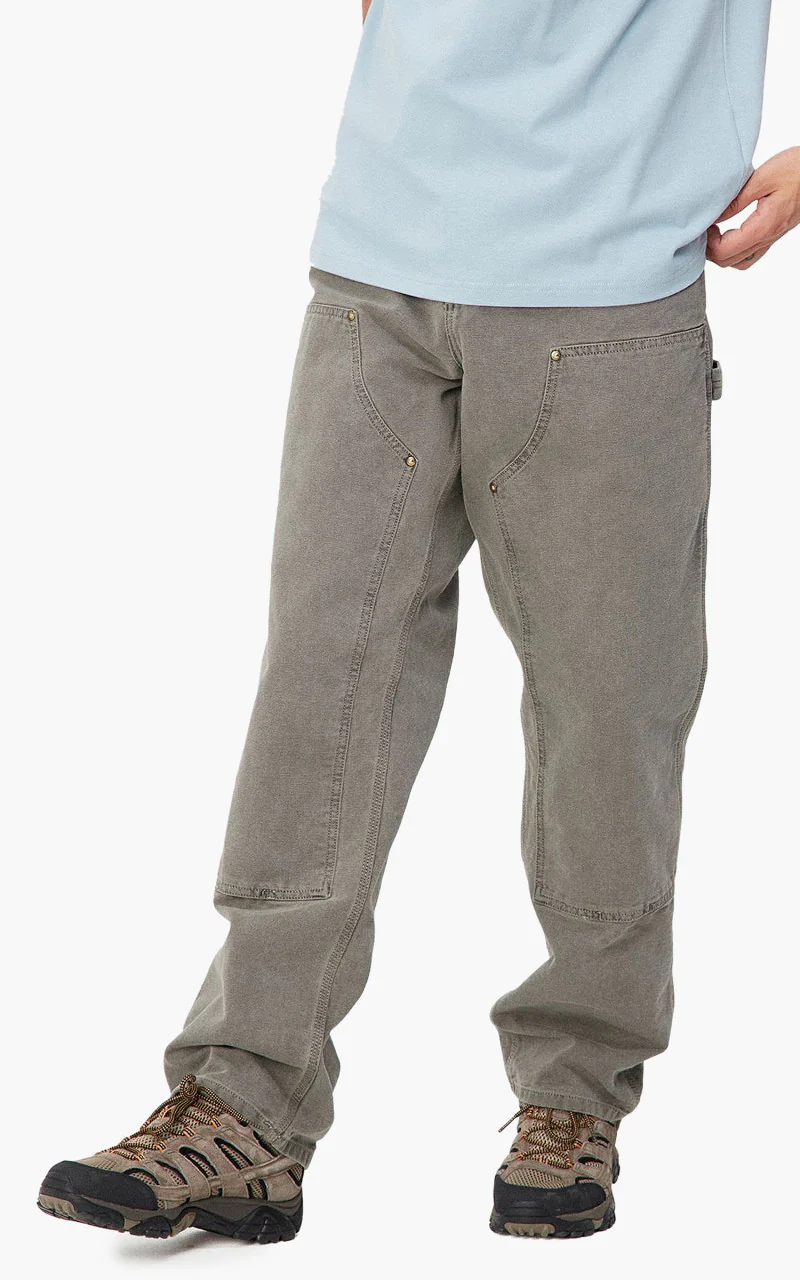 Carhartt WIP Double Knee Pant Dearborn Canvas Faded Black - Image 4