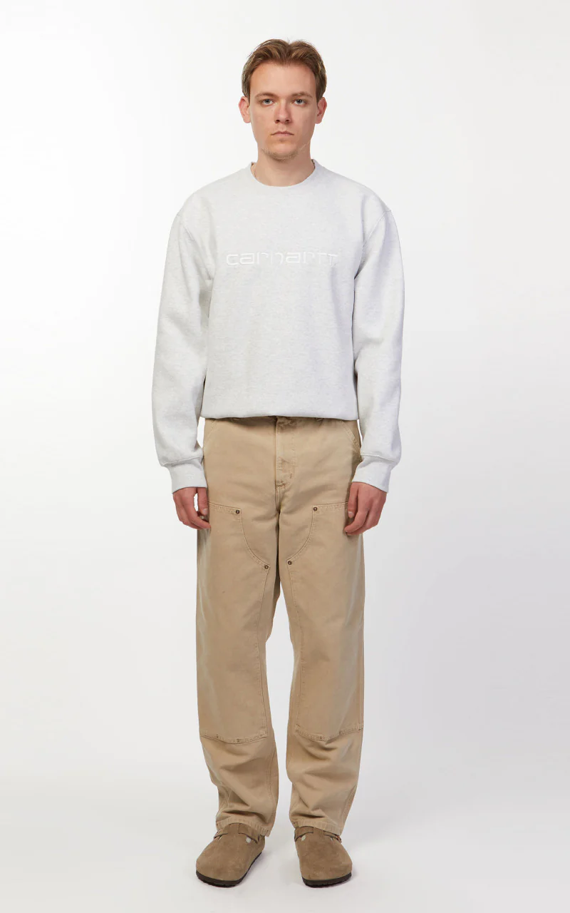 Carhartt WIP Double Knee Pant Dearborn Canvas Faded Dusty H Brown - Image 3